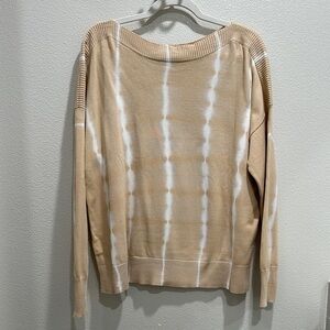 Beige Tie-Dye Women Sweater
